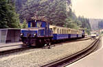 Tallok 1 der Bayerischen Zugspitzbahn in Grainau. 
Datum: 30.08.1984 