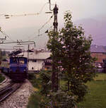 Tallok der Bayerischen Zugspitzbahn. Die Lokomotiven von AEG hatten die Nummern 1-4. Zwei von ihnen sollen noch eingesetzt werden (2024). 
Datum: 30.08.1984