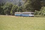 Triebwagen 5 der Bayerische Zugspitzbahn unterwegs nach Grainau Juli 2001