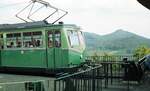 Zahnradbahn Drachenfels__Tw 6 in der Bergstation.__26-09-1987