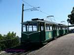 Doppeltraktion von ET3 + ET5 in der Bergstation der Drachenfelsbahn am Drachenfels.
