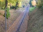 Ein Streckenteil der Drachenfelsbahn.