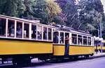 TW 104 und Vorstellwagen 120 der Stuttgarter Zahnradbahn an der Wielandshöhe, 15.09.1984