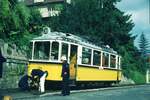 SSB vor 50 Jahren__Zahnradbahn-Ausweichhaltestelle 'Wielandshöhe': Auch von versehentlichen Zugbegegnungen auf eingleisiger Strecke ist mit nur ein einziger, selbst erlebter Fall bekannt, Anfang