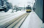 SSB ZB   Früher war mehr Schnee !   Ja, aber auch nicht jeden Winter. TW 104 (ME 1950) unterhalb 'Wielandshöhe' im Winter 1968/69