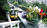 SSB__Zahnradbahn__Selbst die Anwohner beteiligen sich am Blumenschmuck für ihre Zacke !__15-09-1984 