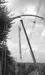 SSB Stuttgart__Zahnradbahn__Juli und August 1980 fuhr keine Zahnradbahn, die gesamte Trasse wurde für die neuen ZT4 Tw umgebaut.