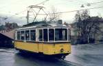 Anfang Januar 1975 fährt der Zahnrad-Tw 103 als Linie 30 vom Marienplatz nach Degerloch