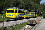 Wendelsteinbahn Zahnradbahn Beh 4/8 Prinzregent Luitpold etwas oberhalb des Bahnhof Brannenburg am 12.