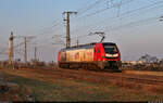 159 239-3 (Stadler Eurodual) strebt als Tfzf auf der Güterumfahrung des Knotens Halle (Saale) Richtung Zugbildungsanlage (ZBA).