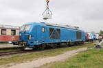 SKL 248 023 (90 80 2248 023-4 D-NRAIL) beim Familienfest der Magdeburger Eisenbahnfreunde, am 06.05.2023 im Wissenschaftshafen Magdeburg.