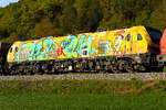 Dispo rail hei�t das Graffiti auf der 2019 317 ? Eine Lok an zweiter Stelle ist immer schwer zu fotografieren.