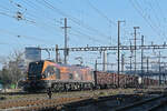 Stadler Euro 9000 Lok 90 80 2019 314-4 durchf�hrt am 19.01.2026 den Bahnhof Pratteln.