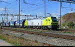 D-ATLU - Lok 90 80 2019 402-7 mit G�terwagen unterwegs in Pratteln am 02.10.2026