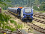 HLG 159 216 mit K+S Tanpps-Sch�ttgutwagen, am 30.06.2021 in Bebra.