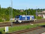 InfraLeuna, 566, 9080 2159 232-8 D-ELP verl�sst Gera am 18.6.2026 in Richtung Gro�korbetha.