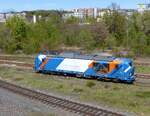 Northrail, 248 021-8 Vectron Dual Mode (9080 2248 021-8 D-NRAIL) beim pausieren in Gera am 30.4.2026