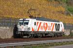 248 081-2  Wir lieben Züge  (HRS - Hamburger Rail Service) am Rhein in Hirzenach, 24.