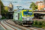 248 034-1 Captrain  Wir begeistern auf der Schiene. Gr�n. Innovativ Voraus.  in Wuppertal, August 2026.