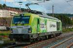 248 034-1 Captrain  Wir begeistern auf der Schiene. Gr�n. Innovativ Voraus.  in Wuppertal, August 2026.