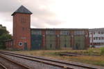 Am 14.07.2020 fotografiert ich den alten Lokschuppen im Bahnhof Varde Vest.