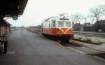 VLTJ (Vemb-Lemvig.Thyborøn-Jernbane) Diesellok ML 12 (Frichs, Aarhus 1952) Bahnhof Vemb am 21.