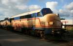 Nordjyske Jernbaner M11 als Leihlok fr die CFL (ex DSB MX 1009) am 24.6.2008 in Padborg.