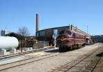 DSB MY 1101 im Eisenbahnmuseum von Odense am 20.4.2008.