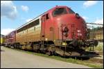 MY 1154  Camilla  (ex DSB MY 1154) und MX 1006 (ex DSB MX 1006) der CFL Cargo Danmark ApS am 16.08.2008 in Padborg.