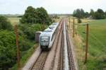 DSB MQ 4912 am 29.6.2008 auf der Fahrt von Odense nach Fredericia.