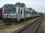 DSB MR/MRD 4092 wartet wohl auch nicht mehr auf dem nchsten Einsatz im Bahnhof Meyenburg.(05.07.09)