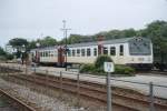 DSB MR 4020 wartet in Varde auf Abfahrt nach Esbjerg (gescanntes Bild)