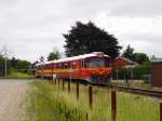 ML der Vestbanen nach Varde kurz nach der Ausfahrt aus dem Bahnhof Oksbl