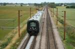 DSB IC3 5014  Johannes Buchholtz  auf dem Weg nach Odense am 29.6.2008 bei Ejby.