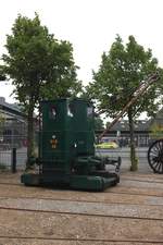 Der Breuer Lokomotor DSB 48 (in Lizens gebaut bei Pedershaab 1932, Fabr.-Nr.: 97) im Außengelände des Danmarks Jernbanemuseum Odense am 30.05.2019.