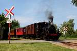 Die No.17 mit Zug auf der Fahrt von Bandholm station nach Bandholm havn (02.06.2019)