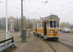 Das dänische Straßenbahnmuseum Sporvejsmuseet Skjoldenæsholm am 16.