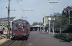 DSB S-Bahn Kopenhagen: S-Bahnlinie F Frederiksberg Station (: S-Bahnhof Frederiksberg) im Juni 1978.