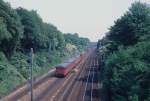 Kbenhavn / Kopenhagen DSB S-Bahn im Mai 1978: Linie B zwischen Bahnhof Valby und S-Bahnhof Enghave.