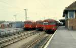 DSB S-Bahn: Drei S-Bahngarnituren halten am 5.