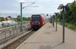 DSB S-Bahn Kopenhagen: Eine S-Bahngarnitur (LHB/Siemens-SA 9152) erreicht am 24.