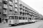 København / Kopenhagen Københavns Sporveje (KS) SL 16 (Tw 568 + Bw 15xx) København NV (: Nordwest), Frederiksborgvej im September 1968.