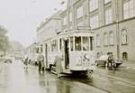 København / Kopenhagen Københavns Sporveje SL 10 (Tw 532) Vesterbro, Enghave Plads im Oktober 1968.