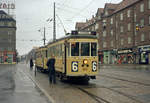 København / Kopenhagen Københavns Sporveje (KS) SL 6 (Tw 472 + Bw 1054) Østerbro, Lyngbyvej / Hans Knudsens Plads am 6.