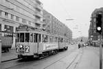 København / Kopenhagen Københavns Sporveje SL 2 (Tw 508 + Bw 15xx) København K, Christianshavn, Torvegade / Christianshavns Torv am 15. Januar 1969. - Scan eines S/W-Negativs. Film: Ilford HP4.