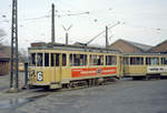 København / Kopenhagen Københavns Sporveje SL 6 (Tw 572 + Bw 1508) Østerbro, Svanemøllen Remise / Straßenbahnbetriebsbahnhof Svanemøllen am 25.