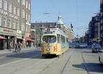 København / Kopenhagen Københavns Sporveje SL 2 (DÜWAG/Kiepe-GT6 887) København S, Amagerbro, Amagerbrogade / Ved Sønderport / Amager Boulevard am 23. Mai 1969. - Scan eines Farbnegativs. Film: Kodak Kodacolor X. 