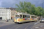 København / Kopenhagen Københavns Sporveje SL 2 (DÜWAG/Kiepe-GT6 845) København K, Slotsholmen, Christiansborg Slotsplads / Højbro / Vindebrogade am 1.