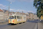 København / Kopenhagen Københavns Sporveje SL 2 (DÜWAG/Kiepe-GT6 890) København K, Slotsholmen, Vindebrogade am 5.