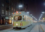 København / Kopenhagen Københavns Sporveje SL 2 (DÜWAG/Kiepe-GT6 837) København S, Amagerbro, Amagerbrogade / Amager Boulevard am 13. Oktober 1969. - Scan eines Farbnegativs. Film: Kodak Kodacolor X.